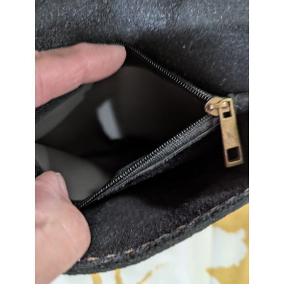 Cowhide Rodeo Western Turquoise Stone Mini Crossbody Small Purse - Picture 9 of 13